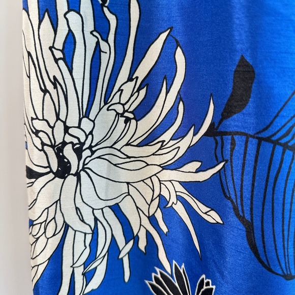 Sheri Martin‎ Dress Blue Floral  Cocktail Whimsical  Size 6 Retro Vintage Y2K - Picture 5 of 13